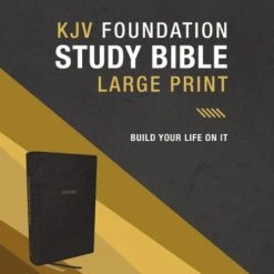 Thomas Nelson KJV Foundation Large Print Black Study Bible, Thumb Indexed