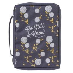 BC: Be Still And Know Navy Poly-Canvas – Psalm 46:10 Medium