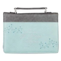 BC: LG All Things Are Possible Classic Faux Leather In Light Blue