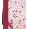 BC: The Plans I Have For You Plum Floral Faux Leather Medium