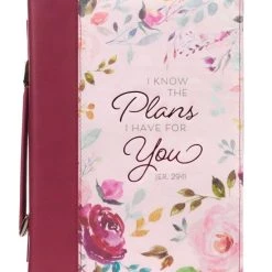 BC: The Plans I Have For You Plum Floral Faux Leather Medium