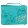 BC: Amazing Grace Floral Teal Faux Leather Large