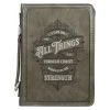 BC: All Things Filigree Gray Faux Leather Large