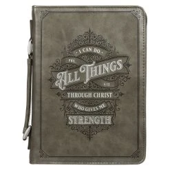 BC: All Things Filigree Gray Faux Leather Medium