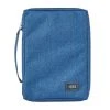 Size: Large BC: Poly-canvas Blue Large Bible Cover With Fish Badge