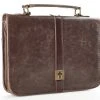 Size: Medium BC: Brown Distressed Faux Leather Classic With Cross Badge Medium