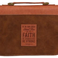 Size: Medium BC: Stand Firm Two-tone Brown Faux Leather Medium