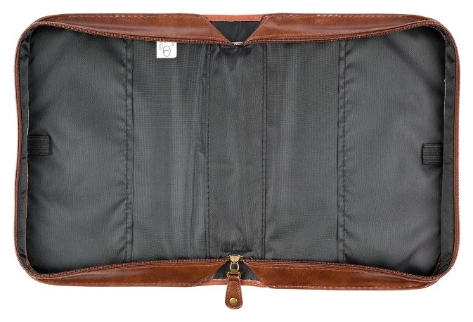 Size: Medium BC: Stand Firm Two-tone Brown Faux Leather Medium - Image 3