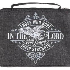Size: Large BC : Hope In The LORD Charcoal – Isaiah 40:31 – Large