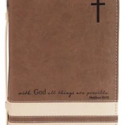 BC : With God All Things Are Possible Brown & Cream XXL