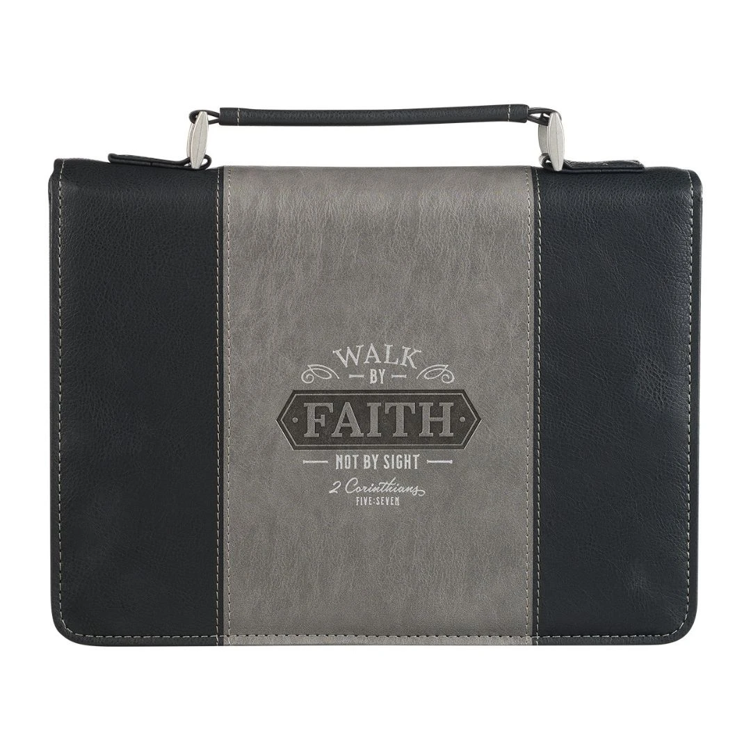 BC: Walk By Faith Faux Leather Classic Medium – Isaiah 40:31