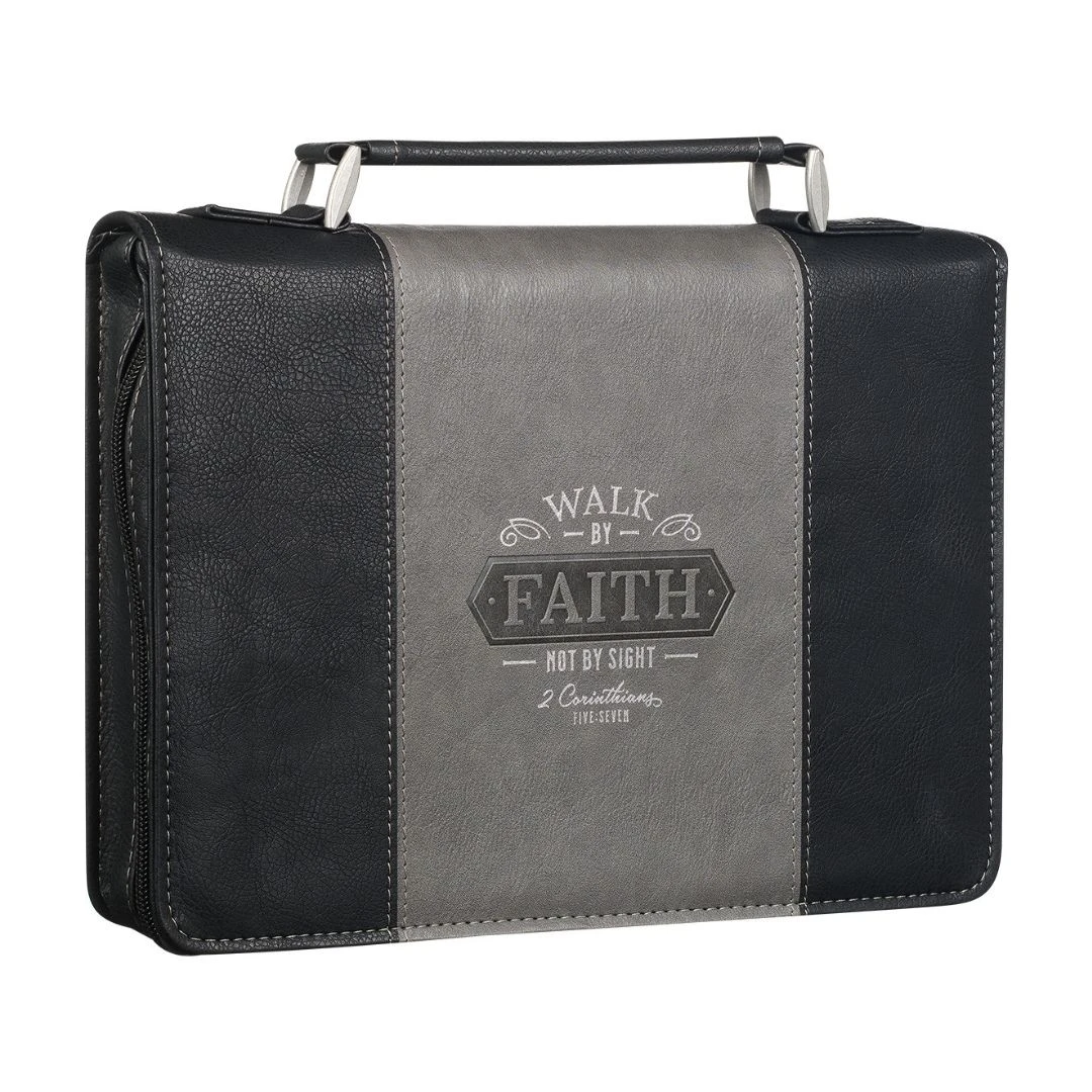BC: Walk By Faith Faux Leather Classic Medium – Isaiah 40:31 - Image 3