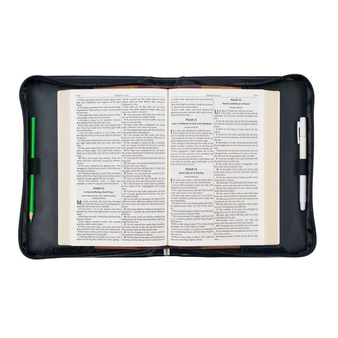 BC: Walk By Faith Faux Leather Classic Medium – Isaiah 40:31 - Image 5