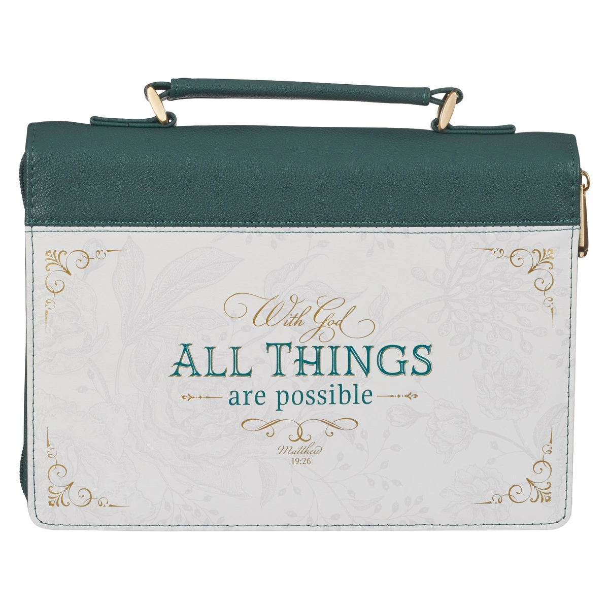 BC: All Things Are Possible Teal Tourmaline Faux Leather Fashion Medium