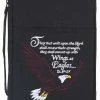 Size: Large BC: Embroidered Large Eagle Isaiah 40:31 Black Large