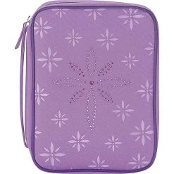 Size: Medium BC: Purple Flower Petals Reinforced Canvas With Handle – Medium