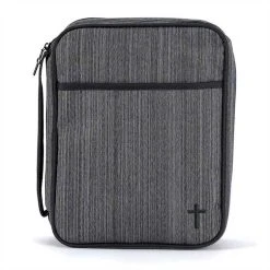 Size: Large BC : Black & Grey Cross Reinforced Polyester Large