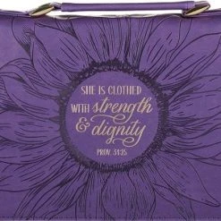 Size: Large BC: She Is Clothed Proverbs 31:25 Large Purple