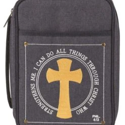 Size: Medium BC: Canvas Denim Philippians 4:13 I Can Do All Things Paperback