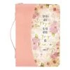 Size: Large BC: God Of Hope Joy Peace Romans Floral Peach Large Faux Leather