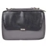 WEIGHT: 3 Lbs BC: Faith Gray Faux Leather Fashion With Decorative Flap Medium