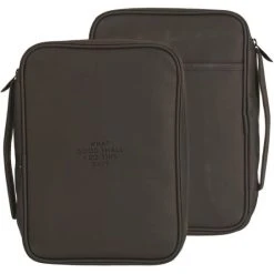 Size: Large BC: What Good Shall I Do Black 11.25 X 7.75 Fabric Zippered Bible