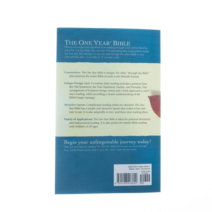 Tyndale House Publishing ESV One Year Bible -Paperback - Image 5