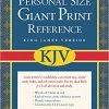 KJV Personal Size Giant Print Reference Bible Bonded Leather Black