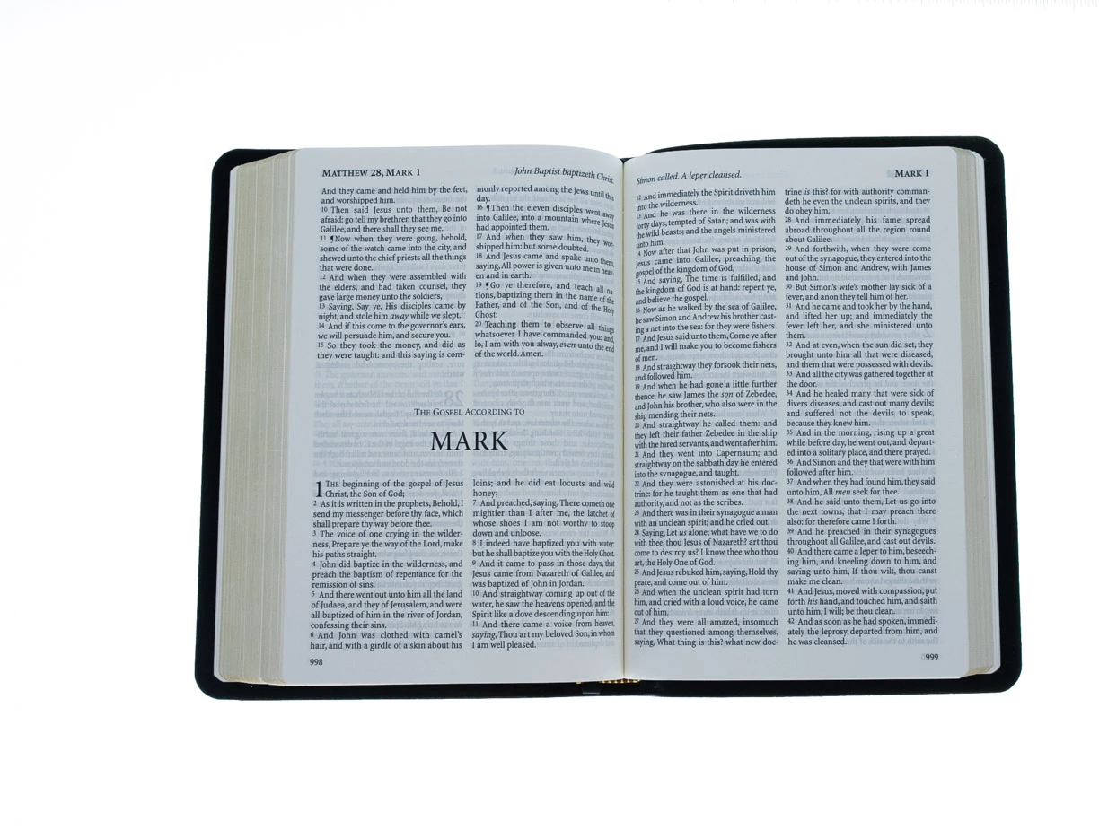 KJV Windsor Text Bible-Black Calfskin Leather - Image 4