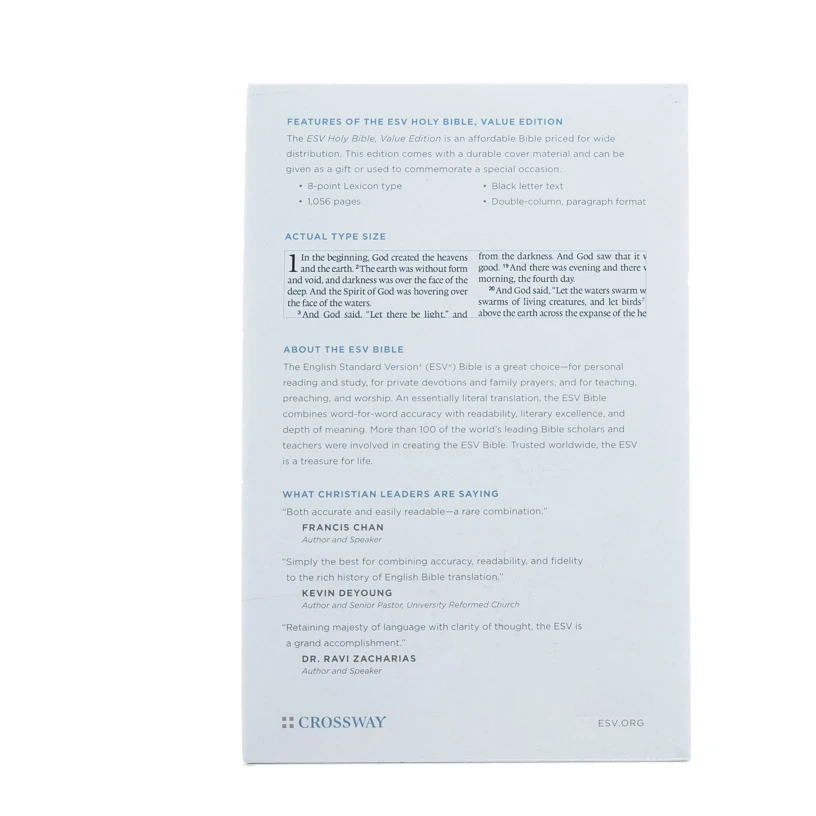 Crossway ESV Holy Bible, Value Edition Black Bonded Leather - Image 5