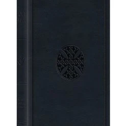 ESV Premium Gift Bible-Navy Mosaic Cross Design