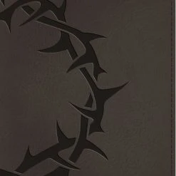 Crossway ESV Large Print Compact Bible (Trutone, Charcoal, Crown Design)