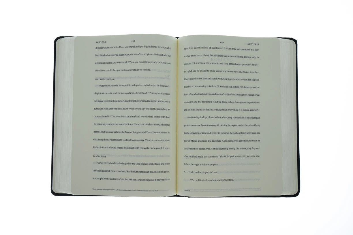 Crossway ESV Journaling New Testament -Black Hardcover W/Strap - Image 4