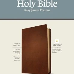Tyndale House Publishing KJV Large Print Thinline Reference Bible, Filament Enabled Edition