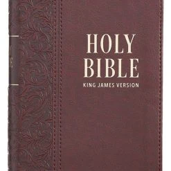 Christian Art Gifts KJV Brown Faux Leather Medium Compact Bible