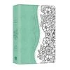 KJV Personal Reflections Bible-Turqouise/White DiCarta