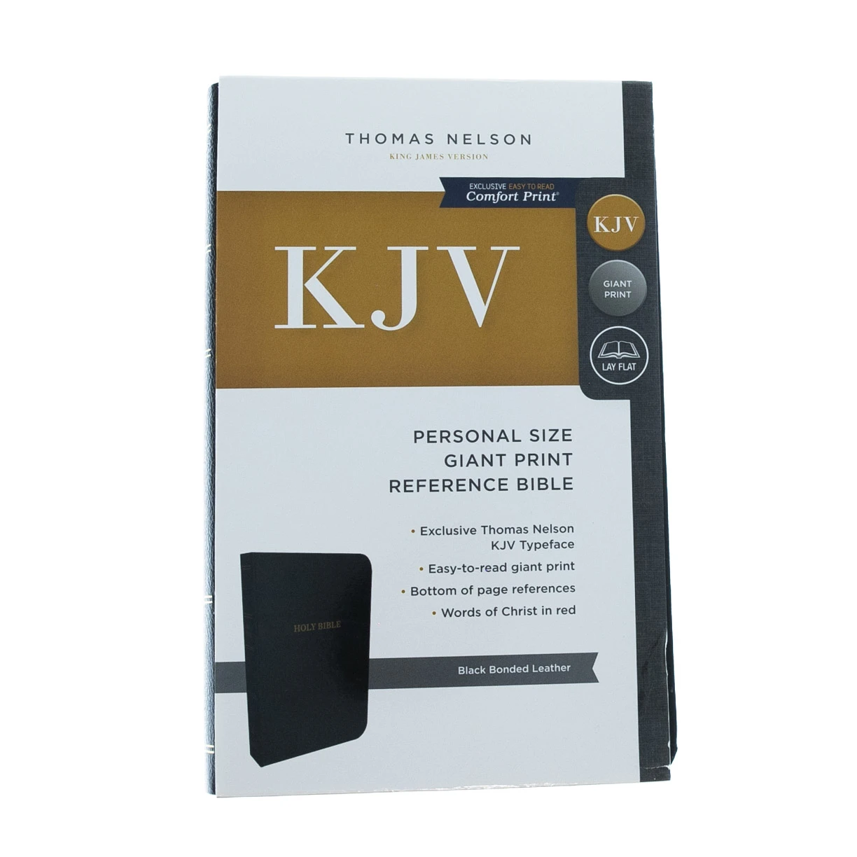 Thomas Nelson KJV, Reference Bible, Personal Size Giant Print, Black Bonded Leather - Image 2