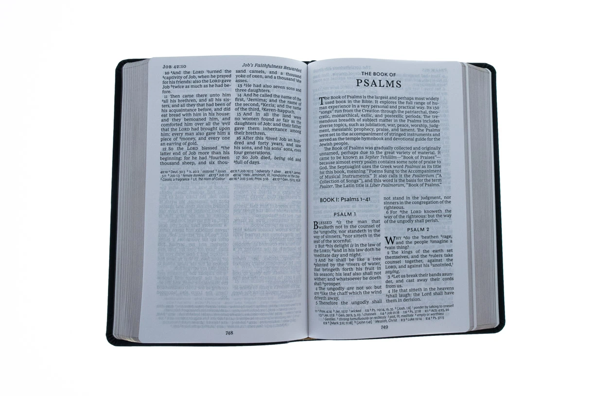 Thomas Nelson KJV, Reference Bible, Personal Size Giant Print, Black Bonded Leather - Image 3