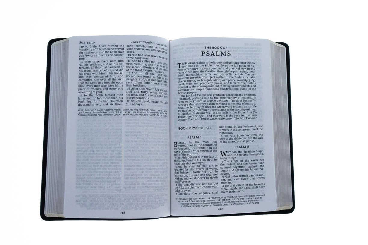 Thomas Nelson KJV, Deluxe Reference Bible, Personal Size Giant Print, Black - Image 3