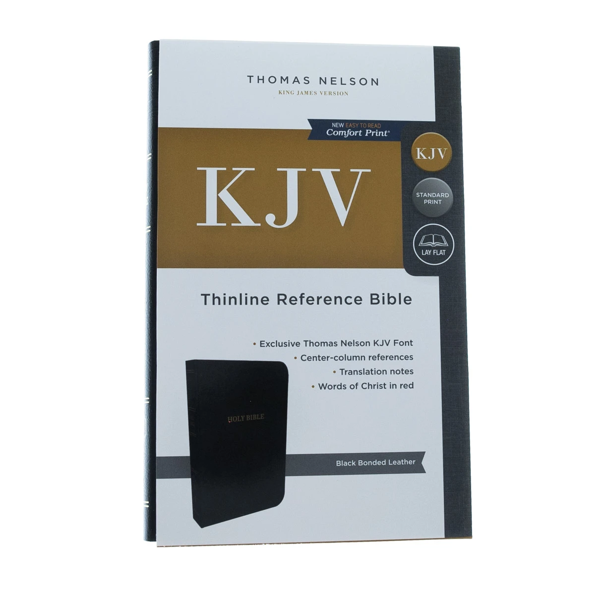 Thomas Nelson KJV Thinline Reference Bible, Bonded Leather, Black - Image 2