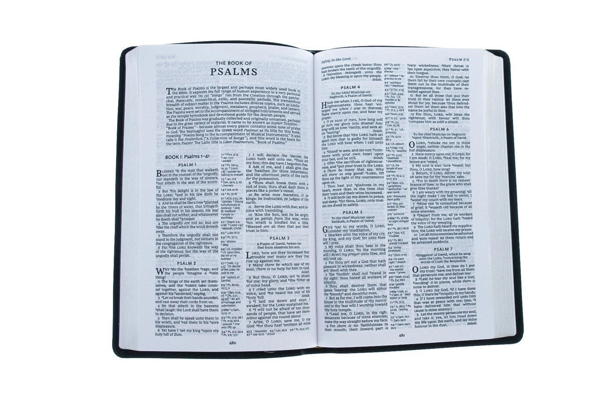 Thomas Nelson KJV Thinline Reference Bible, Bonded Leather, Black - Image 3