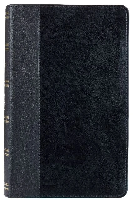 Christian Art Gifts KJV Giant Print Thumb Index Edition: Black LuxLeather - Image 2