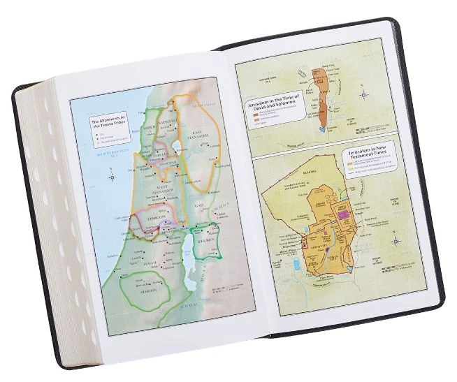 Christian Art Gifts KJV Giant Print Thumb Index Edition: Black LuxLeather - Image 5