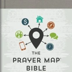 Barbour Publishing The KJV Prayer Map Bible -Gray Weave