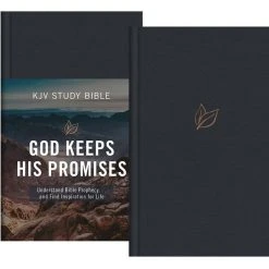 The God Keeps His Promises KJV Study Bible [Slate Leaf]