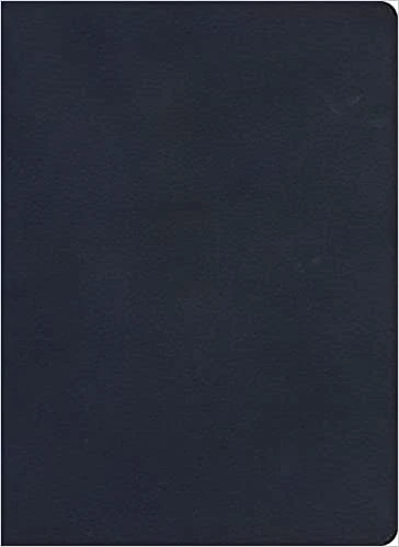 KJV Single-Column Wide-Margin Bible, Navy Leathertouch