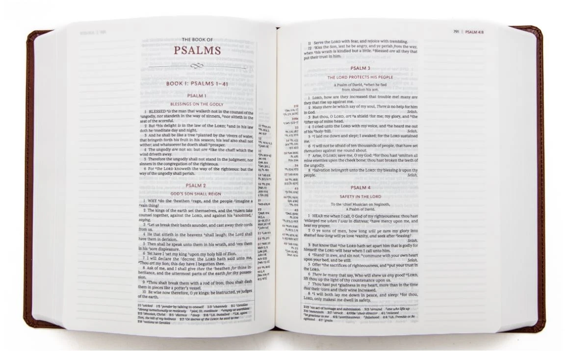 Thomas Nelson KJV Journal Reference Edition Bible – Brown - Image 3