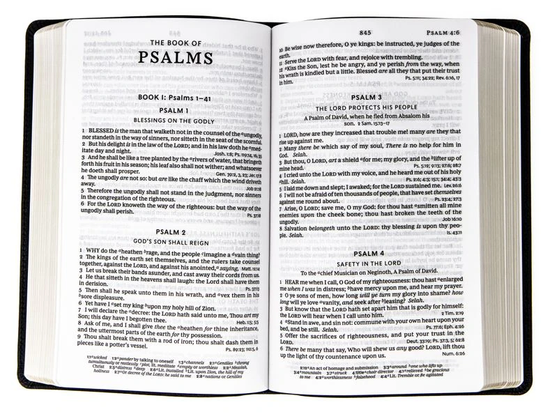 Thomas Nelson KJV Personal Size Large Print Genuine Leather – Black - Image 2