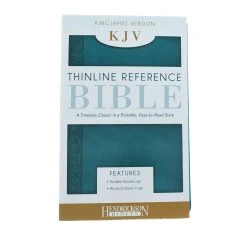 KJV Thinline Reference Bible – Blue Imitation Leather