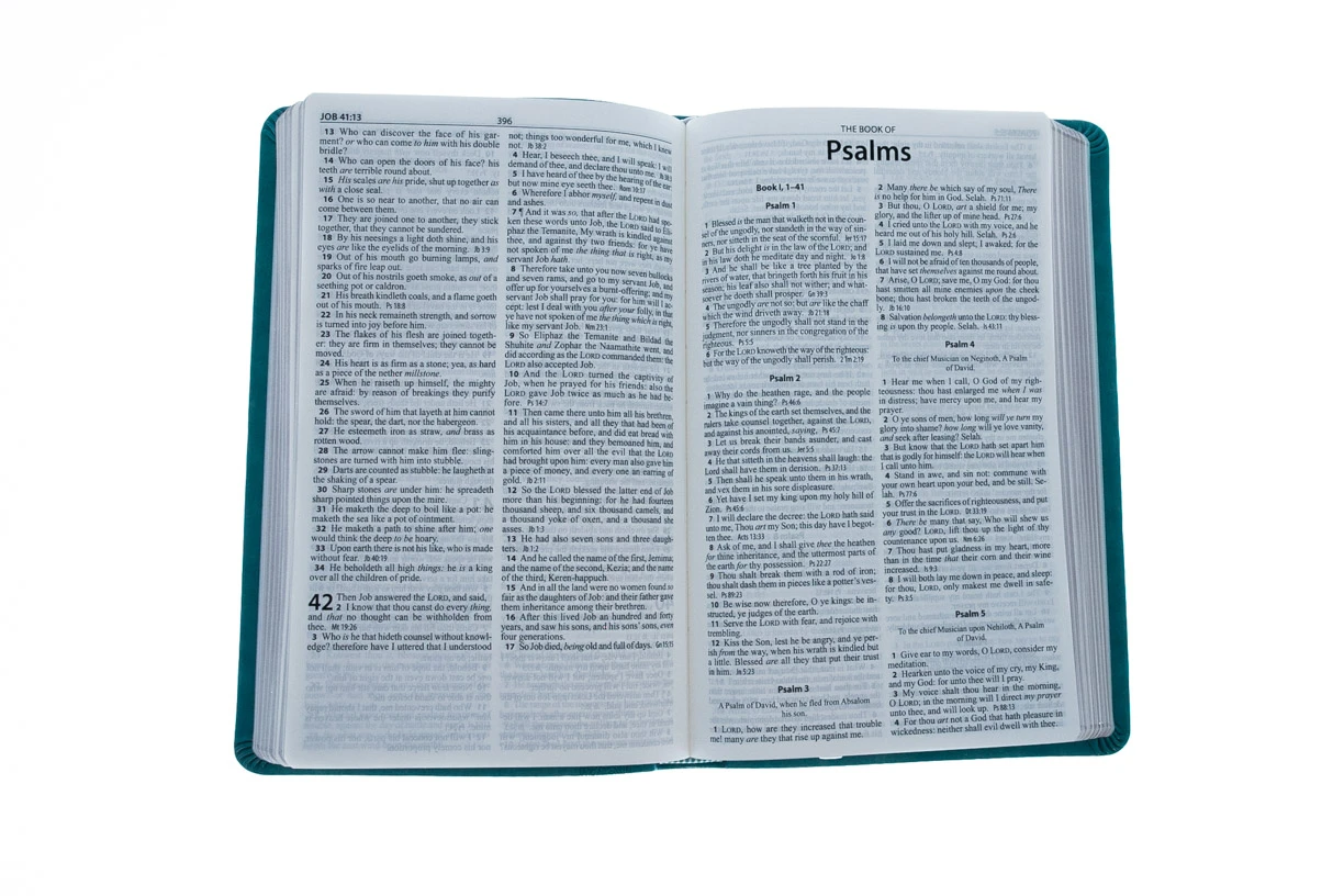 KJV Thinline Reference Bible – Blue Imitation Leather - Image 3